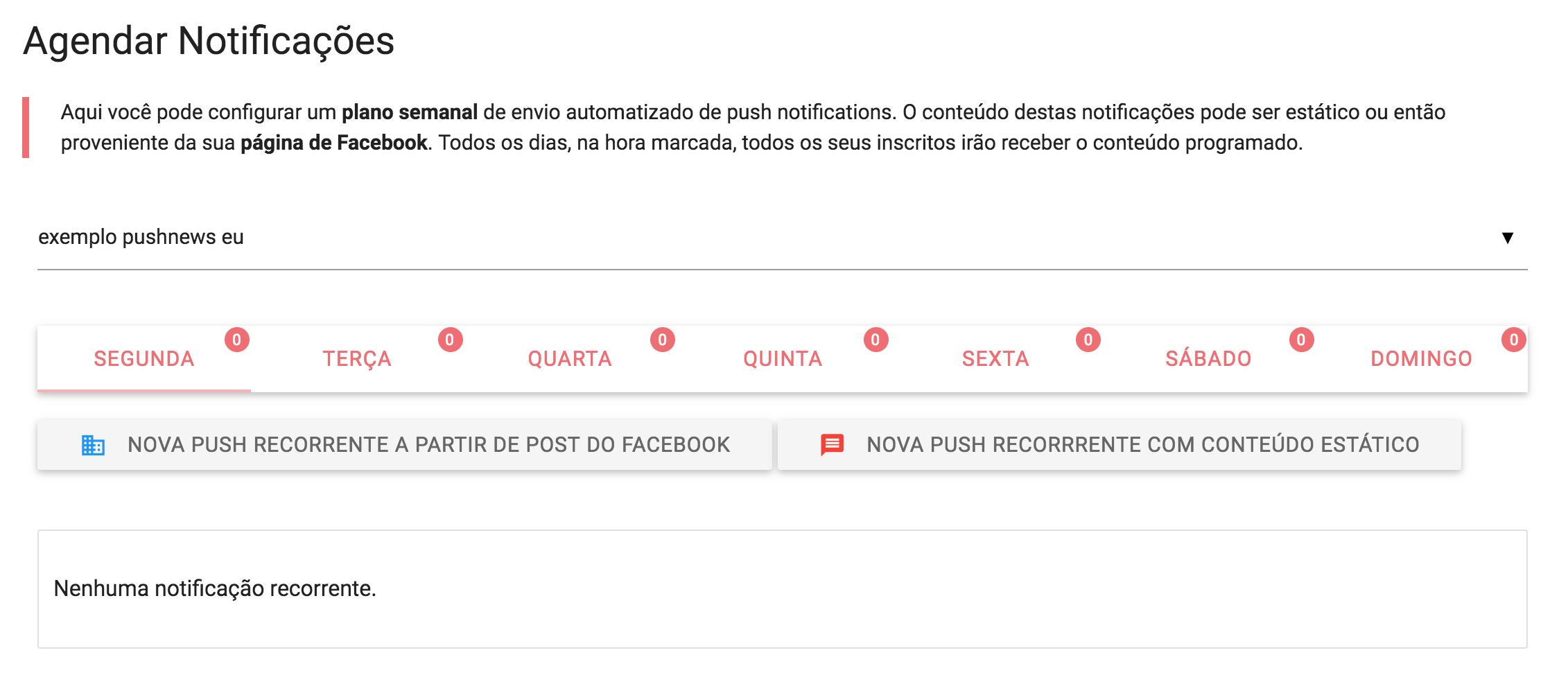 Agendar Notificações