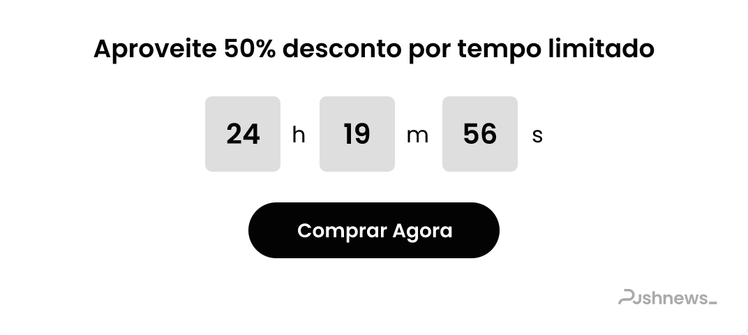OnSite Popup com timer regressivo e chamada para ação de compra